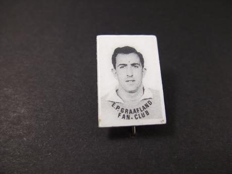 Eddy Pieters Graafland voormalig doelman van AJAX en Feyenoord ( beste keepers uit de Nederlandse geschiedenis) wit
